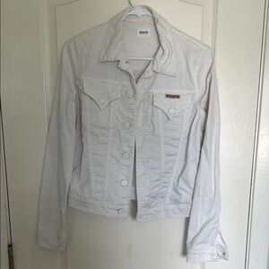 Hudson Jeans White Jean Jacket Classic Style
